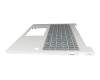 Clavier incl. topcase DE (allemand) gris/argent avec rétro-éclairage original pour HP EliteBook 660 G11
