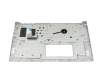 Clavier incl. topcase DE (allemand) gris/argent original pour Asus F1704VA