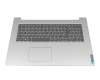 Clavier incl. topcase DE (allemand) gris/argent original pour Lenovo IdeaPad 3-17IIL05 (81WF)