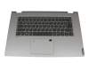 Clavier incl. topcase DE (allemand) gris/argent original pour Lenovo IdeaPad C340-15IIL (81XJ)