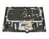 Clavier incl. topcase DE (allemand) gris/argent original pour Lenovo IdeaPad C340-15IIL (81XJ)