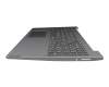 Clavier incl. topcase DE (allemand) gris/argent original pour Lenovo IdeaPad S145-15AST (81N3)