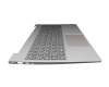 Clavier incl. topcase DE (allemand) gris/argent original pour Lenovo IdeaPad S340-15API (81NC)