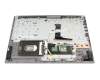 Clavier incl. topcase DE (allemand) gris/argent pour Lenovo IdeaPad L340-17IWL (81M0)