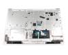 Clavier incl. topcase DE (allemand) gris/blanc original pour Lenovo IdeaPad 330-15IKB Touch (81DJ)