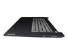 Clavier incl. topcase DE (allemand) gris/bleu (Fingerprint) original pour Lenovo IdeaPad 3-17IML05 (81WC)