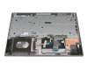 Clavier incl. topcase DE (allemand) gris foncé/argent original pour Lenovo IdeaPad L340-15IWL (81LG)