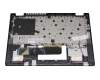 Clavier incl. topcase DE (allemand) gris foncé/gris (platinum grey) pour Lenovo IdeaPad Flex 5-14ITL05 (82HS)
