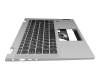 Clavier incl. topcase DE (allemand) gris foncé/gris avec rétro-éclairage original pour Lenovo IdeaPad Flex 5-14ARE05 (81X2)