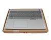 Clavier incl. topcase DE (allemand) gris foncé/gris avec rétro-éclairage original pour Lenovo ThinkBook 16 G6 ABP (21KK)