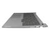 Clavier incl. topcase DE (allemand) gris foncé/gris avec rétro-éclairage original pour Lenovo ThinkBook 16 G6 ABP (21KK)
