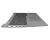 Clavier incl. topcase DE (allemand) gris foncé/gris avec rétro-éclairage original pour Lenovo ThinkBook 16 G6 ABP (21KK)