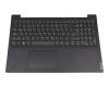 Clavier incl. topcase DE (allemand) gris foncé/gris original pour Lenovo V15-ADA (82C7)