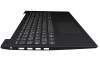 Clavier incl. topcase DE (allemand) gris foncé/gris original pour Lenovo V15-ADA (82C7)