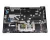 Clavier incl. topcase DE (allemand) gris/gris avec empreinte digitale original pour Lenovo IdeaPad 5-14ARE05 (81YM)