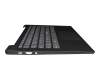 Clavier incl. topcase DE (allemand) gris/gris avec empreinte digitale original pour Lenovo IdeaPad 5-14ITL05 (82FE)