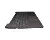 Clavier incl. topcase DE (allemand) gris/gris avec rétro-éclairage Fingerprint original pour Lenovo IdeaPad 5-15ITL05 (82FG)