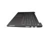 Clavier incl. topcase DE (allemand) gris/gris avec rétro-éclairage Fingerprint original pour Lenovo IdeaPad 5-15ITL05 (82FG)