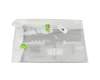 Clavier incl. topcase DE (allemand) gris/gris avec rétro-éclairage original pour Acer Aspire 17 (A17-51GM)