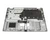 Clavier incl. topcase DE (allemand) gris/gris avec rétro-éclairage original pour Acer Aspire 5 Spin (A5SP14-51MTN)