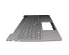 Clavier incl. topcase DE (allemand) gris/gris avec rétro-éclairage original pour Lenovo IdeaPad S540-15IML (81NG)