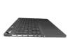 Clavier incl. topcase DE (allemand) gris/gris avec rétro-éclairage original pour Lenovo Legion Slim 5-16IRH8 (82YA/83D6)
