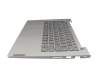 Clavier incl. topcase DE (allemand) gris/gris avec rétro-éclairage original pour Lenovo ThinkBook 14 G2 ARE (20VF)