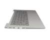 Clavier incl. topcase DE (allemand) gris/gris avec rétro-éclairage original pour Lenovo ThinkBook 14 G2 ARE (20VF)