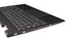 Clavier incl. topcase DE (allemand) gris/gris avec rétro-éclairage original pour Lenovo Yoga C740-15IML (81TD)