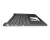 Clavier incl. topcase DE (allemand) gris/gris avec rétro-éclairage original pour Lenovo Yoga C940-15IRH (81TE)