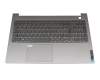 Clavier incl. topcase DE (allemand) gris/gris avec rétro-éclairage original pour Toshiba Satellite S50W-C