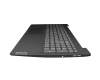 Clavier incl. topcase DE (allemand) gris/gris original pour Lenovo IdeaPad 3-15ARE05 (81W4)