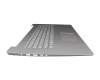 Clavier incl. topcase DE (allemand) gris/gris original pour Lenovo IdeaPad 3-17ITL6 (82H9)
