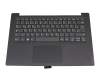 Clavier incl. topcase DE (allemand) gris/gris original pour Lenovo V14-IKB (81YA)