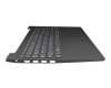 Clavier incl. topcase DE (allemand) gris/gris original pour Lenovo V15-IGL (82C3/82NN)