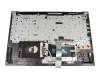 Clavier incl. topcase DE (allemand) gris/gris original pour Lenovo V340-17IWL (81RG)