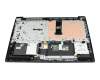 Clavier incl. topcase DE (allemand) gris/noir (rau) original pour Lenovo IdeaPad S145-15API (81V7)