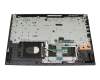 Clavier incl. topcase DE (allemand) gris/noir original pour Lenovo IdeaPad L340-17IWL (81M0)