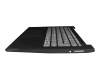 Clavier incl. topcase DE (allemand) gris/noir original pour Lenovo IdeaPad S145-14AST (81ST)