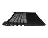 Clavier incl. topcase DE (allemand) gris/noir original pour Lenovo IdeaPad S145-14IGM (81MW)