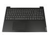 Clavier incl. topcase DE (allemand) gris/noir original pour Lenovo IdeaPad S145-15IIL (82HB/81W8/82DJ)