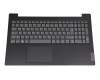 Clavier incl. topcase DE (allemand) gris/noir original pour Lenovo V15 G2-ITL (82KB/82ME)