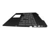 Clavier incl. topcase DE (allemand) moir/blanc/noir avec rétro-éclairage original pour HP Pavilion Gaming 15-cx0000