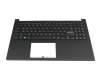Clavier incl. topcase DE (allemand) moir/blanc/noir original pour Asus E1504GA