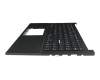 Clavier incl. topcase DE (allemand) moir/blanc/noir original pour Asus E1504GA
