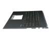 Clavier incl. topcase DE (allemand) noir/anthracite avec rétro-éclairage original pour Asus X571GT