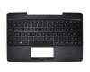 Clavier incl. topcase DE (allemand) noir/anthracite original pour Asus Transformer Book T100TAF