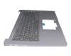 Clavier incl. topcase DE (allemand) noir/anthracite original pour Asus VivoBook R520UF