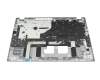 Clavier incl. topcase DE (allemand) noir/argent (à l\'aide d\'une touche spéciale) original pour Acer Extensa 15 (EX215-57)