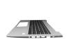 Clavier incl. topcase DE (allemand) noir/argent avec rétro-éclairage (Heatshield) original pour HP ProBook 440 G6